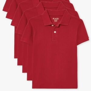 5-Pack Red Kid’s Polos, Brand: The Children’s Place